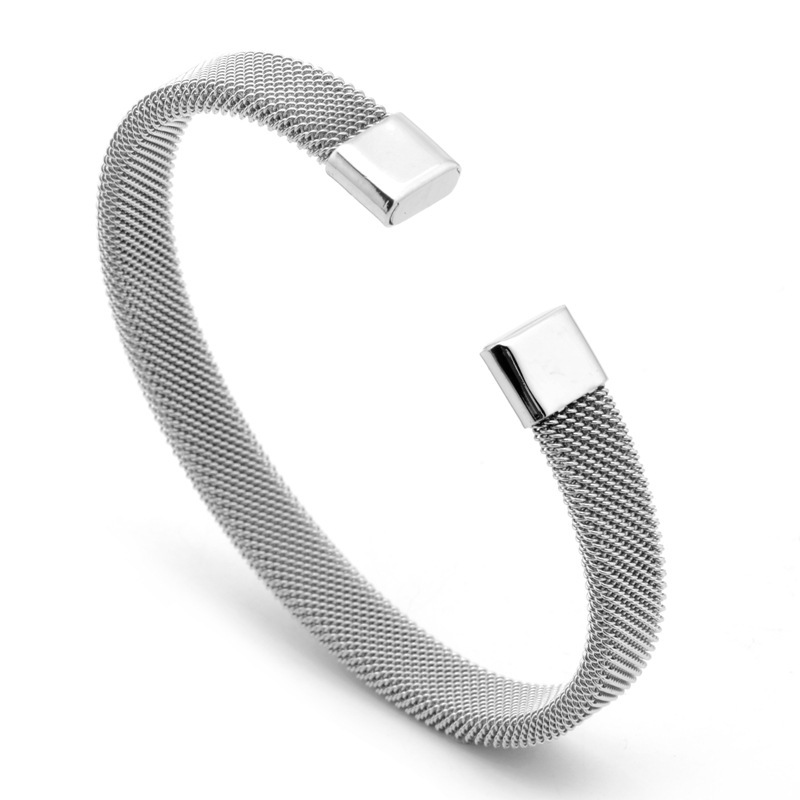 Fashion C-Shaped Elastic Mesh Bracelet
