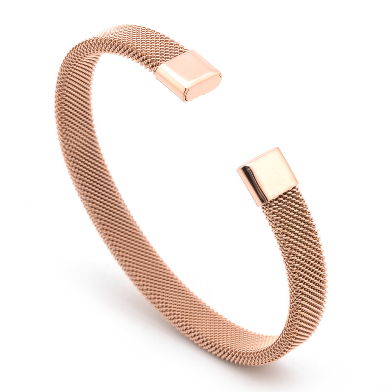Fashion C-Shaped Elastic Mesh Bracelet