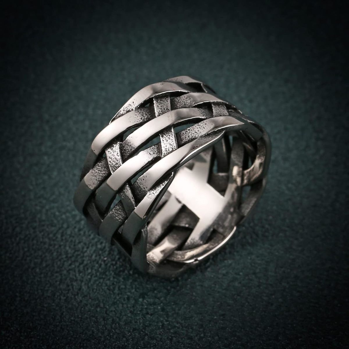 Vintage Wide Woven Ring