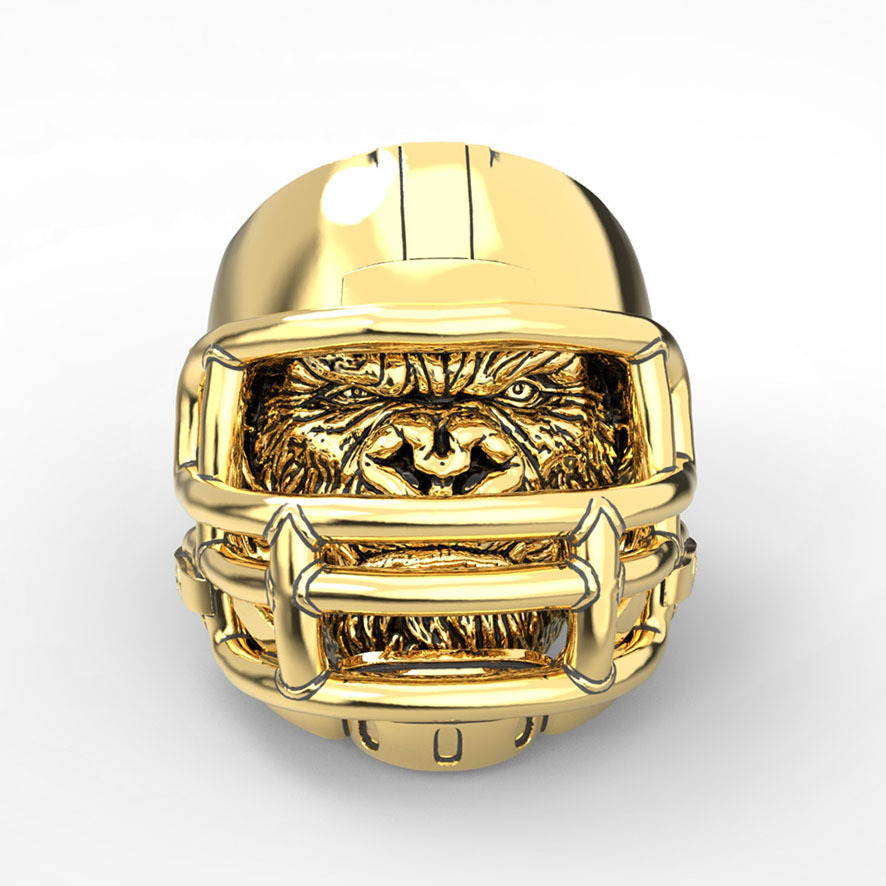 Gorilla Soccer Helmet Ring