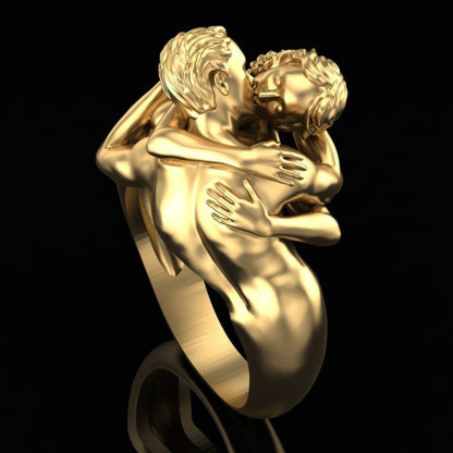 "Adam and Eve" ring
