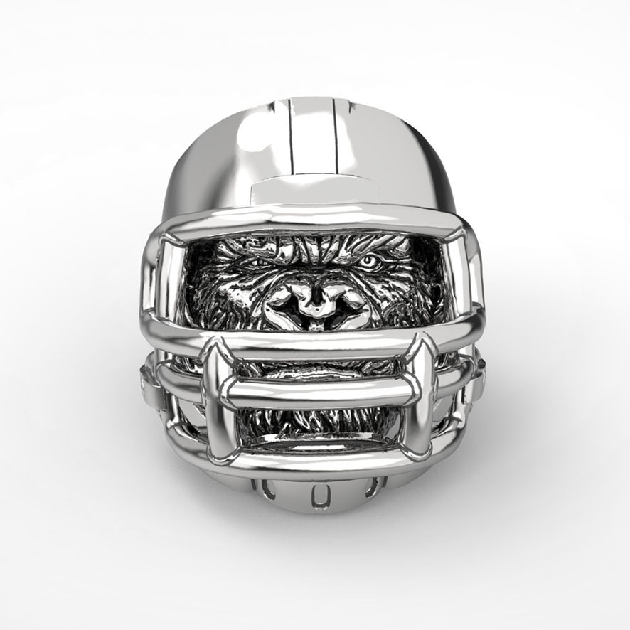 Gorilla Soccer Helmet Ring