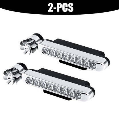 Wind-powered LED lights