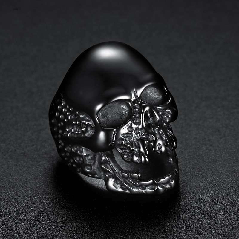 Zombie Skull 925 Silver Ring