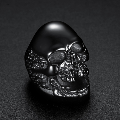 Zombie Skull 925 Silver Ring