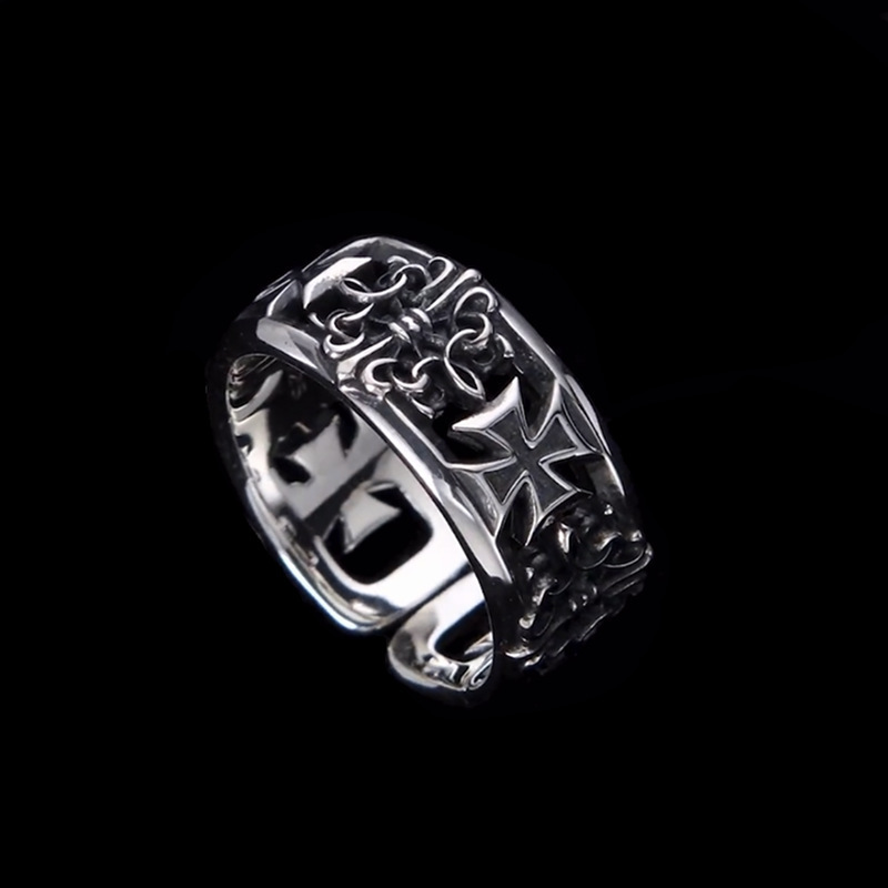 Vintage Crusader 925 Silver Ring