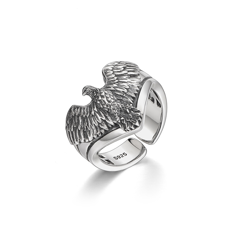 925 silver eagle ring