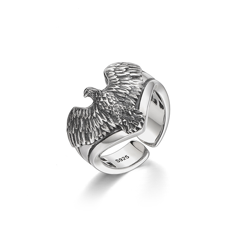 925 silver eagle ring