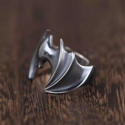 925 silver bat ring