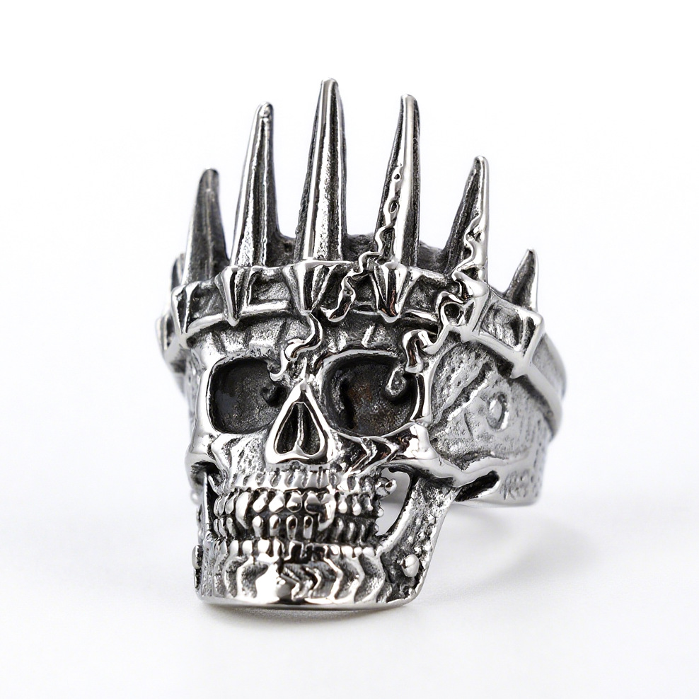 Crown Skull Ring