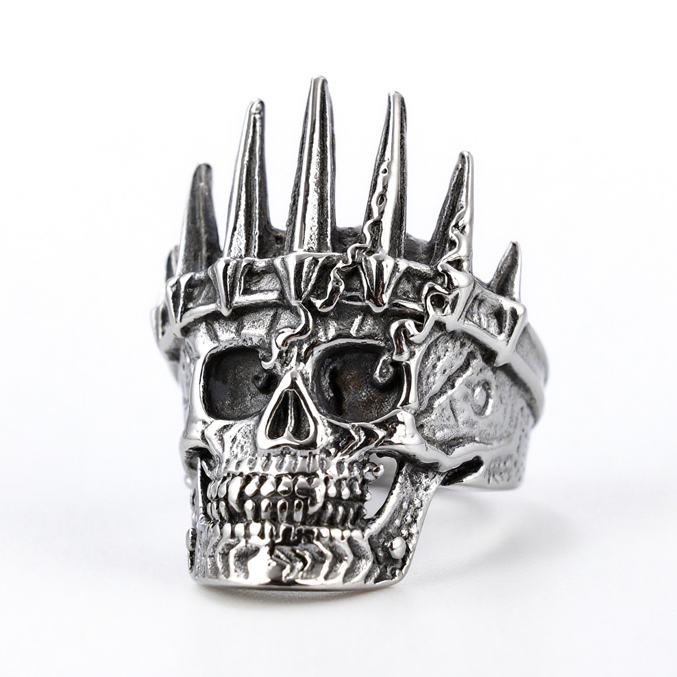 Crown Skull Ring