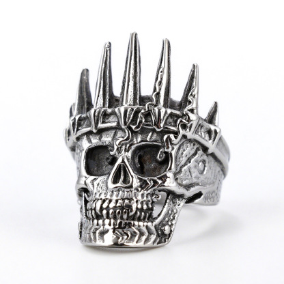 Crown Skull Ring