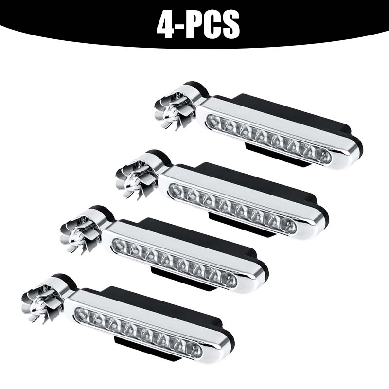 Wind-powered LED lights