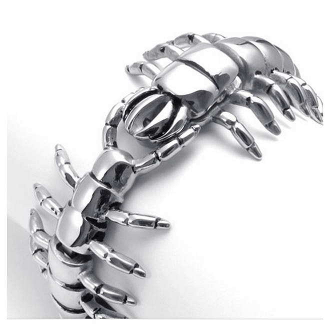 925 silver giant centipede bracelet