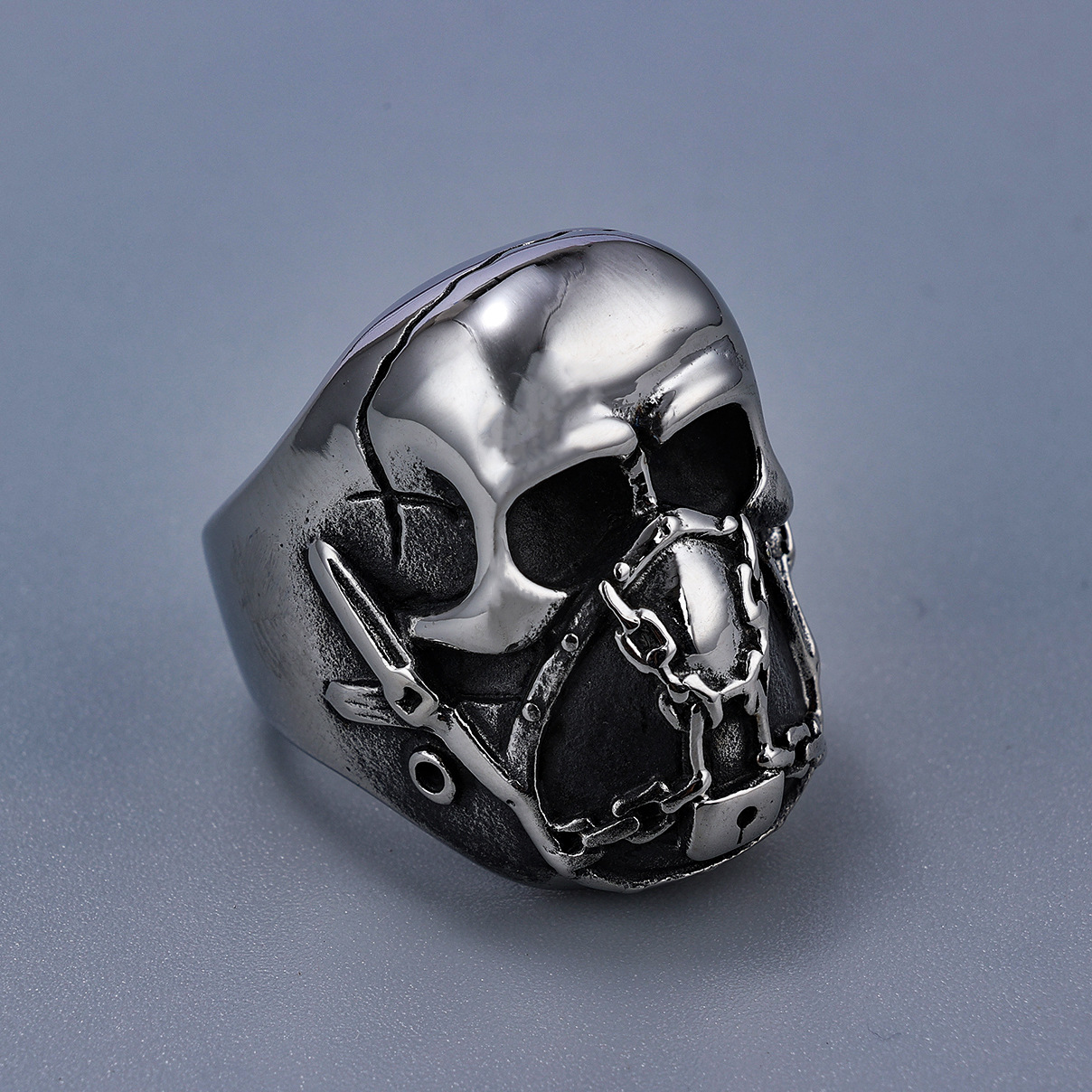 Giant Zombie Skull Ring