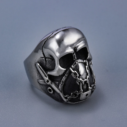 Giant Zombie Skull Ring