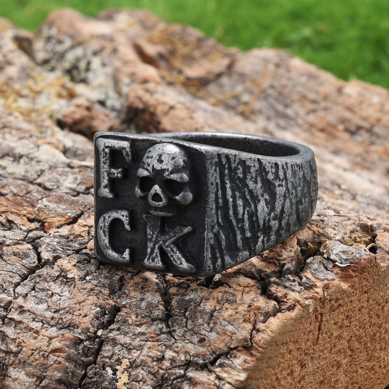 FCK skull ring