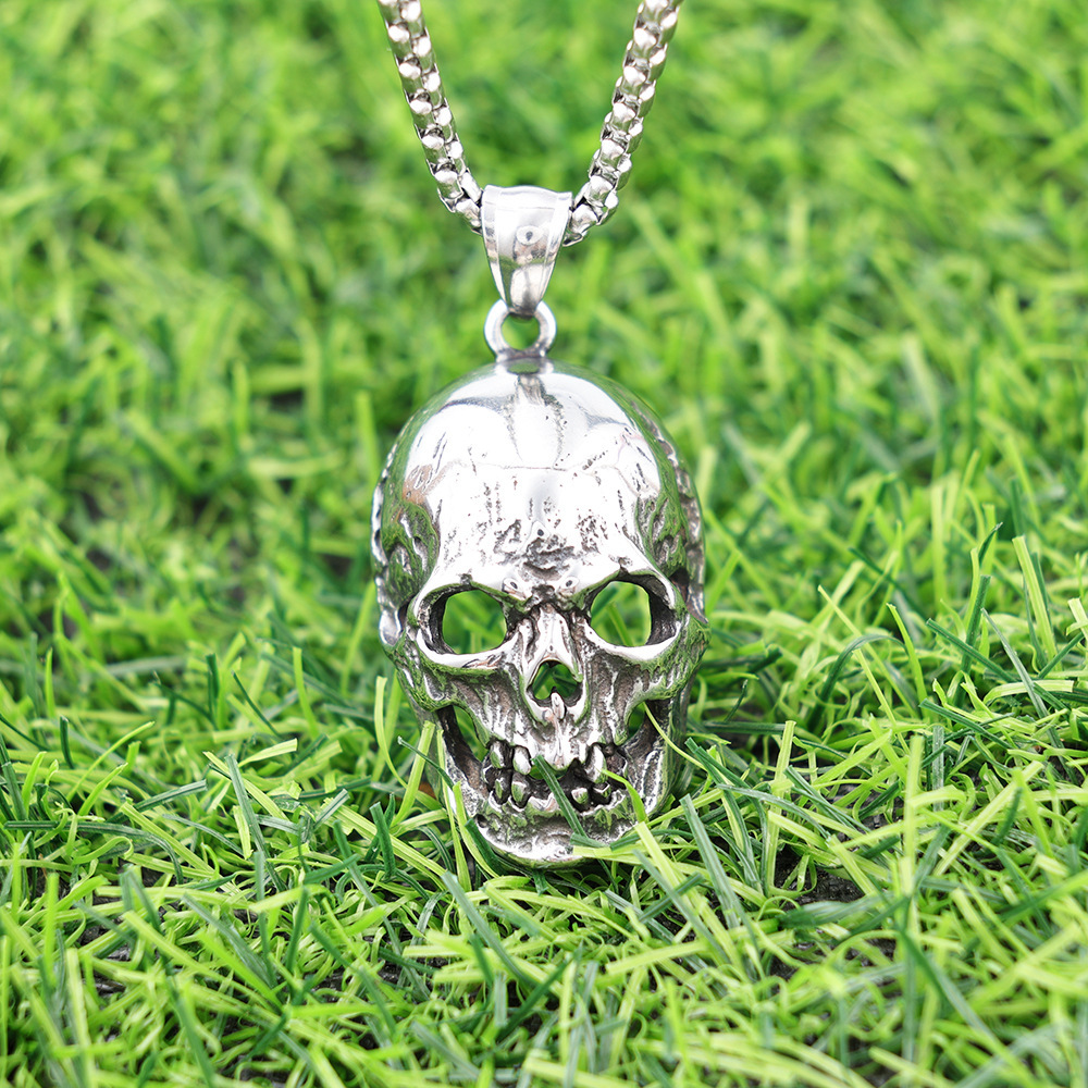 Giant skull necklace