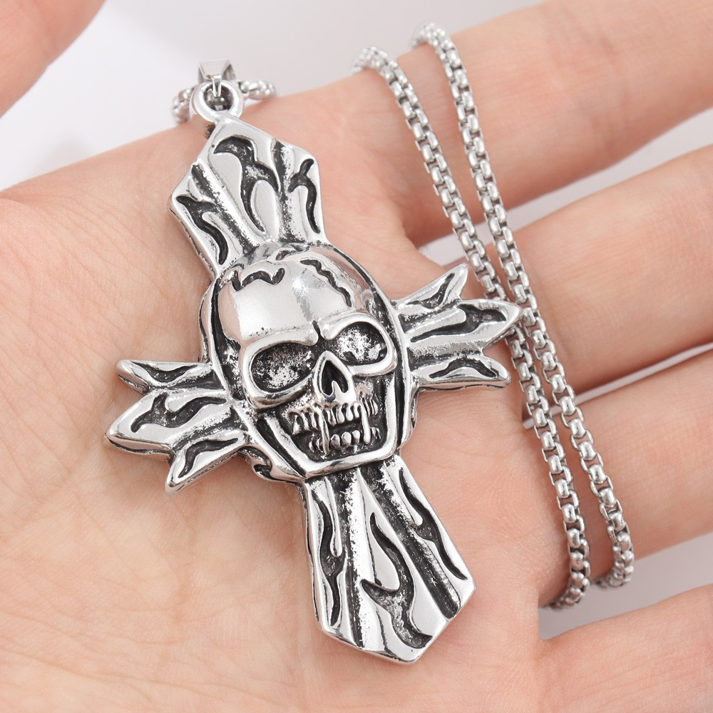 Skull Cross Necklace