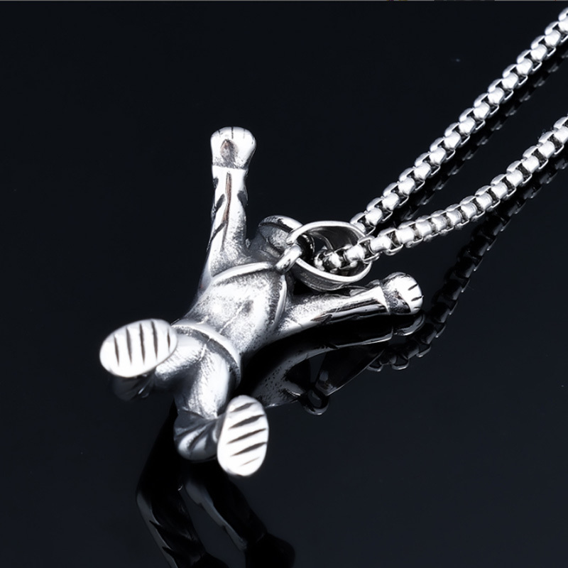 Skier Pendant Necklace
