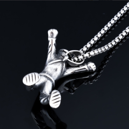 Skier Pendant Necklace