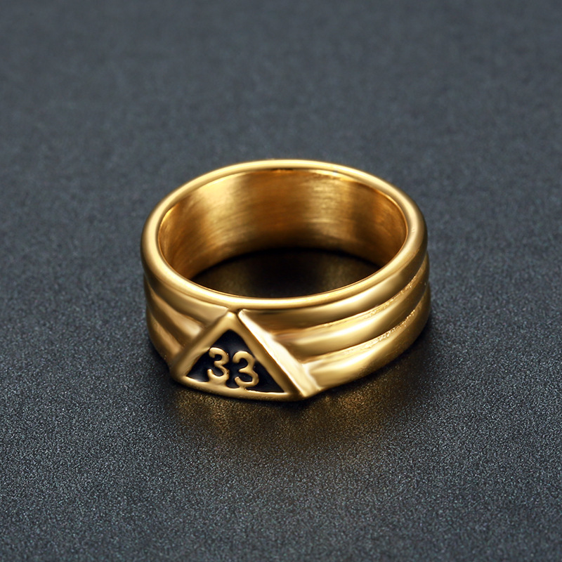 Arabic numeral 33 ring