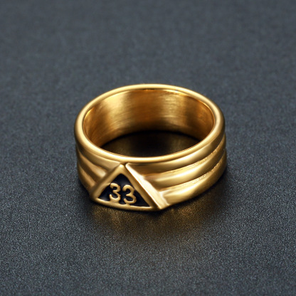Arabic numeral 33 ring