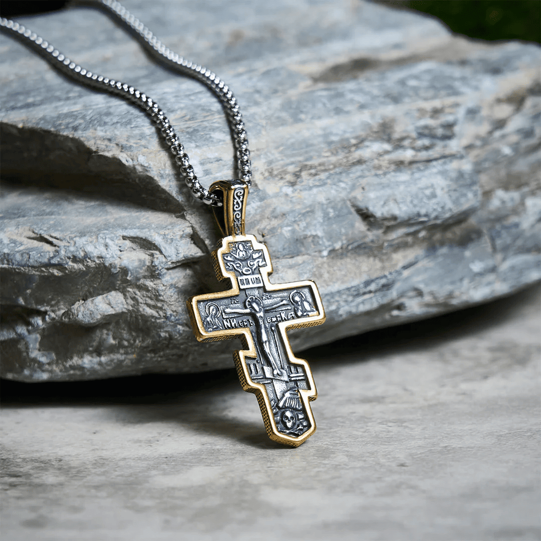 Vintage Orthodox Crucifix Necklace Series