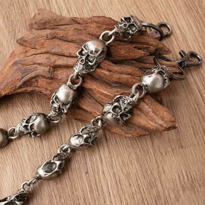 Retro Punk Skull Pants Chain