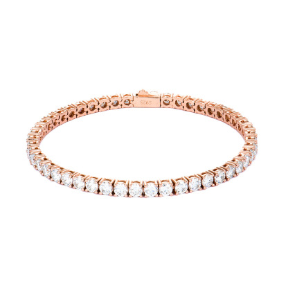 Hip Hop Tennis Single Row Necklace