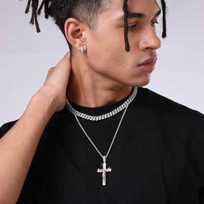 Crimson Redeemer Cross Pendant