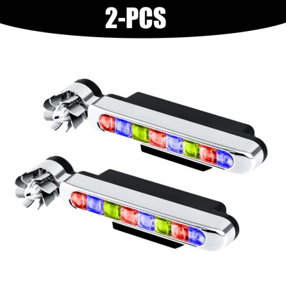 Wind-powered LED lights