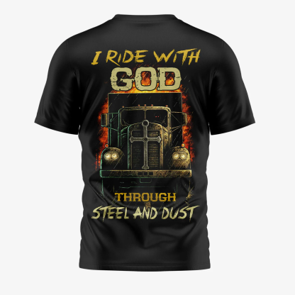 I Ride With God All Over Print T-Shirt