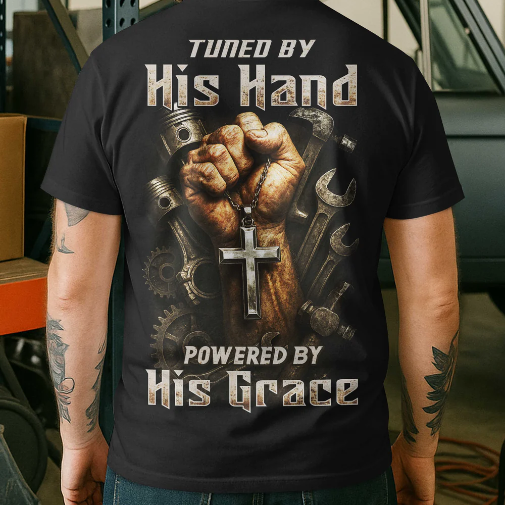 Tuned By His Hand All Over Print T-Shirt