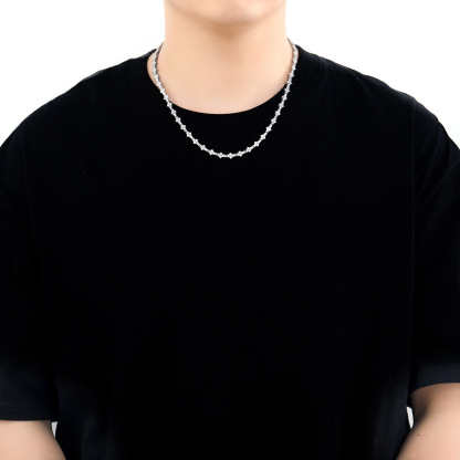 Plum Blossom Tennis Bracelet Necklace