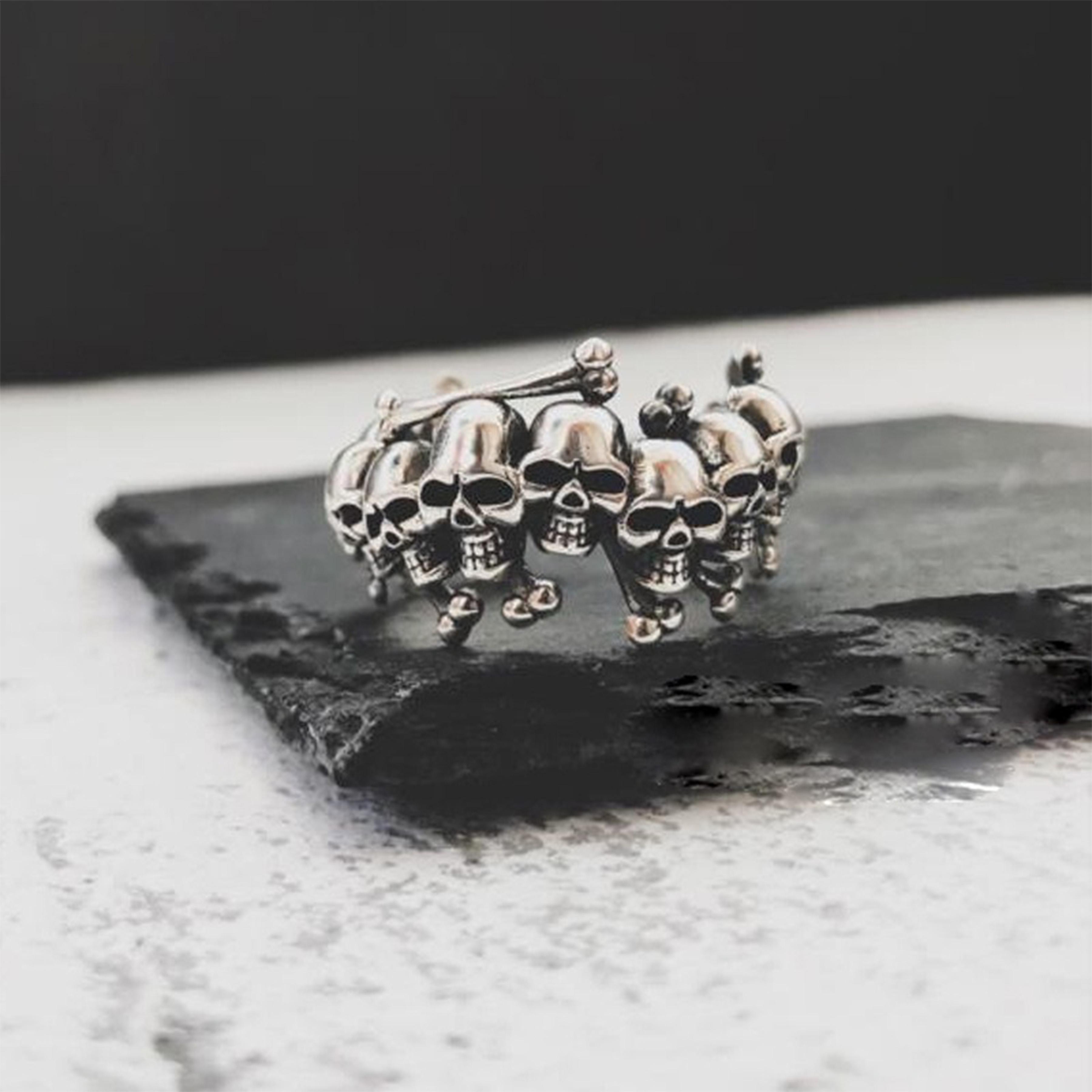 New skull open ring
