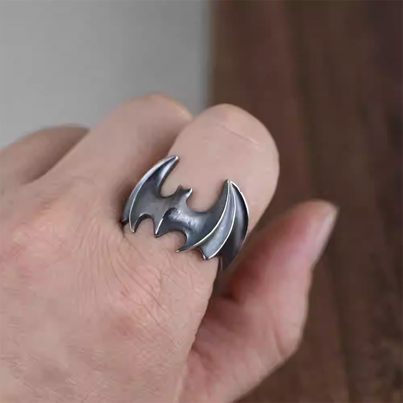 925 silver bat ring