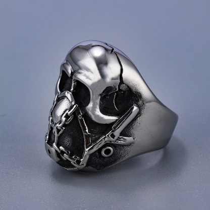 Giant Zombie Skull Ring