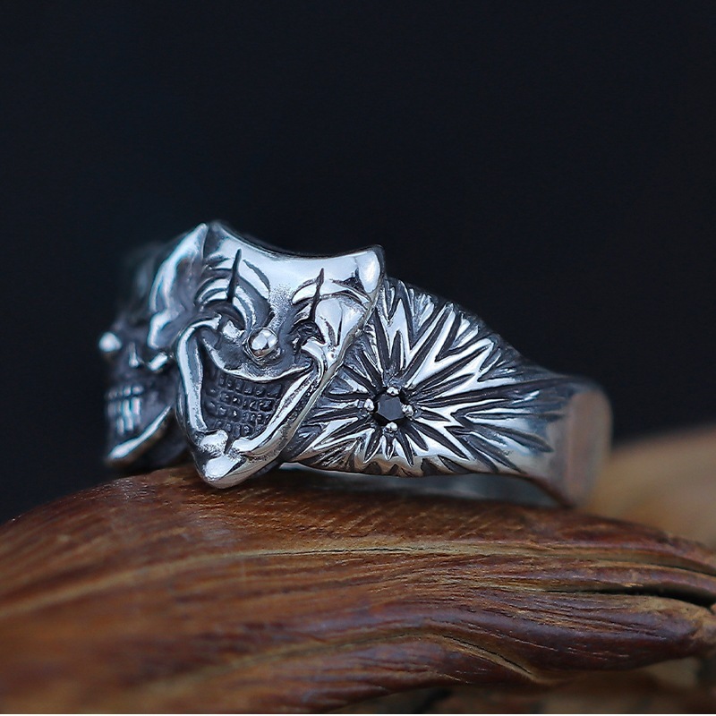 Gothic clown ring