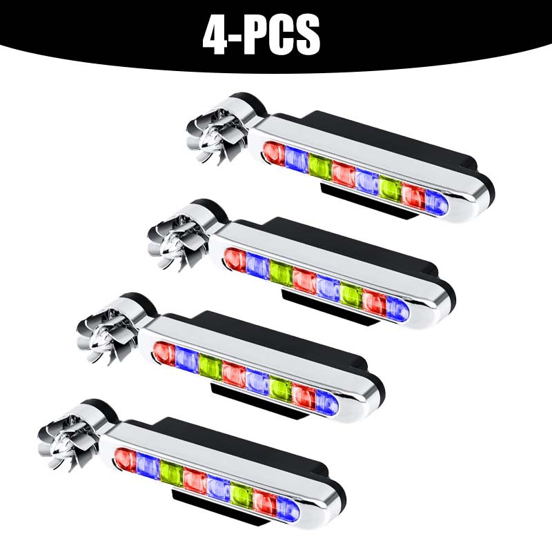 Wind-powered LED lights