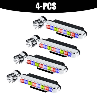 Wind-powered LED lights