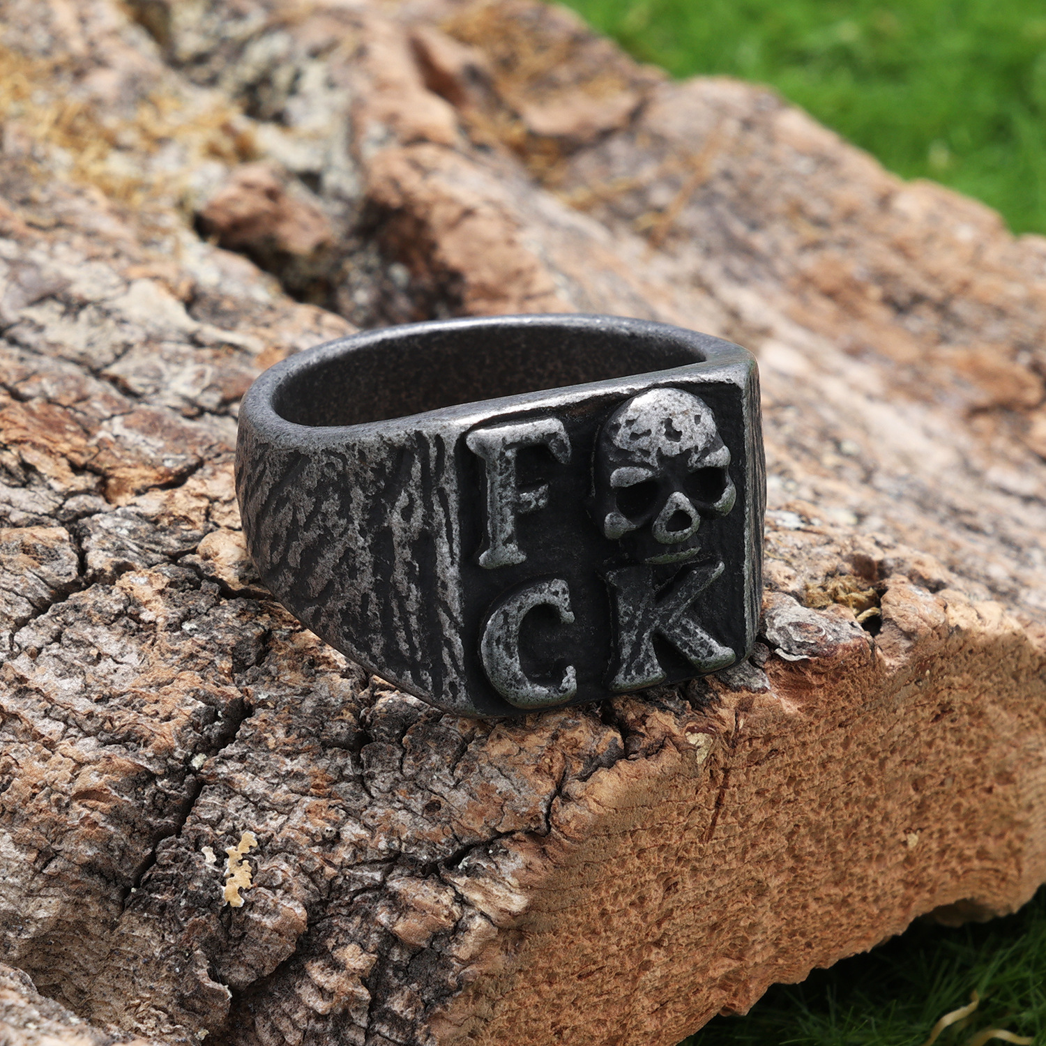 FCK skull ring
