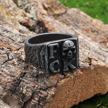 FCK skull ring