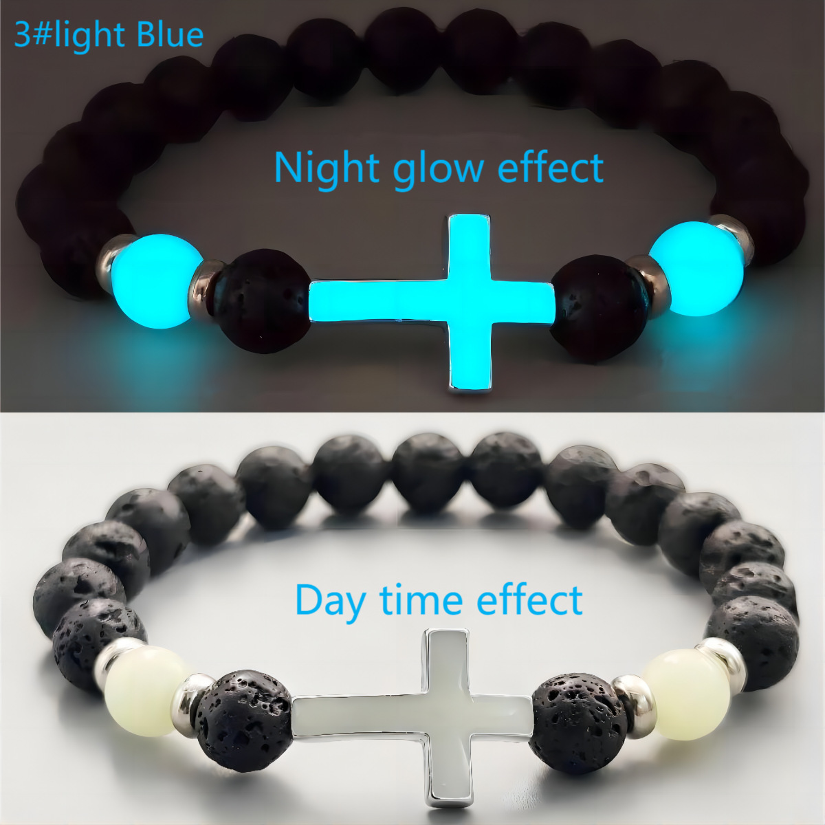 Luminous Cross Bracelet