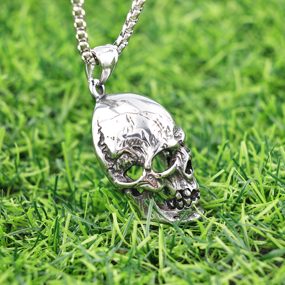 Giant skull necklace