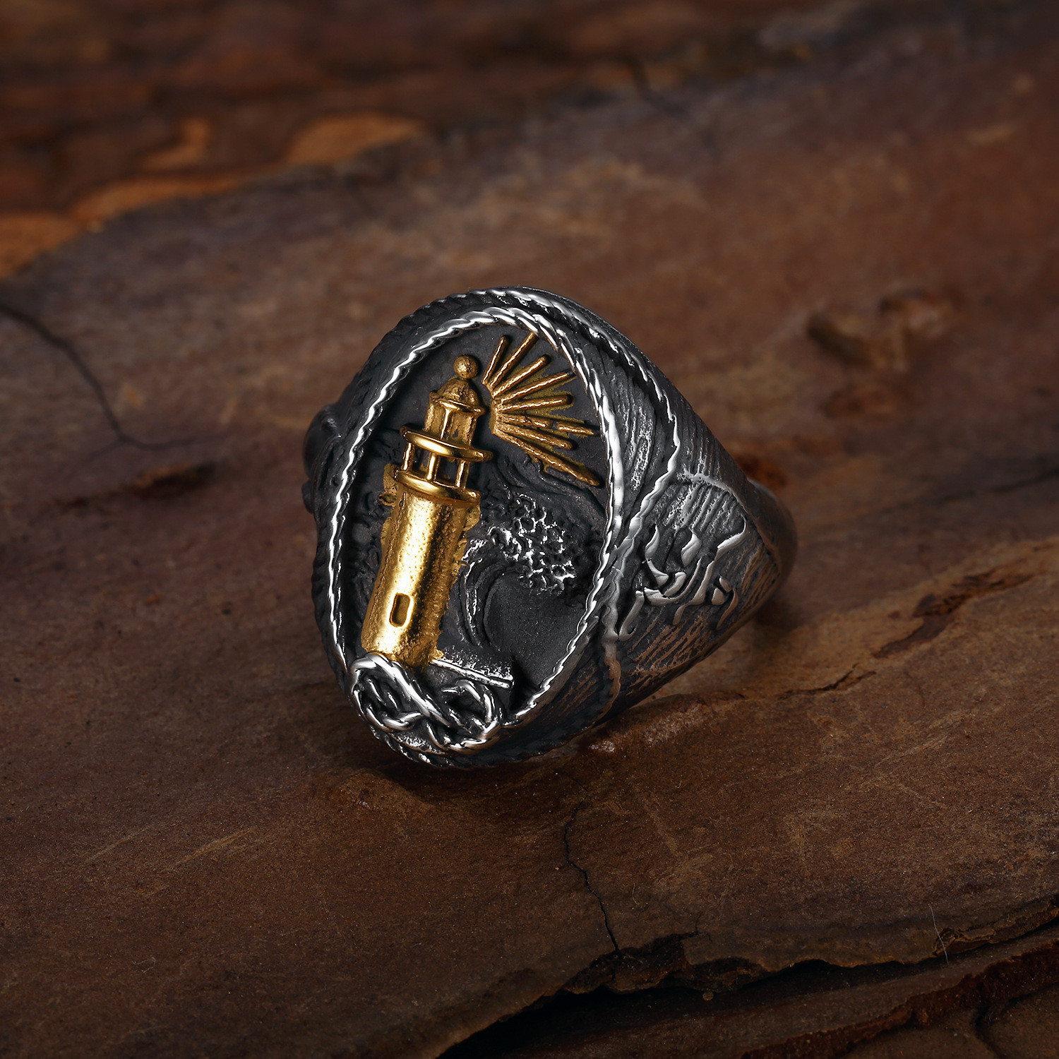Ocean Lighthouse Ring