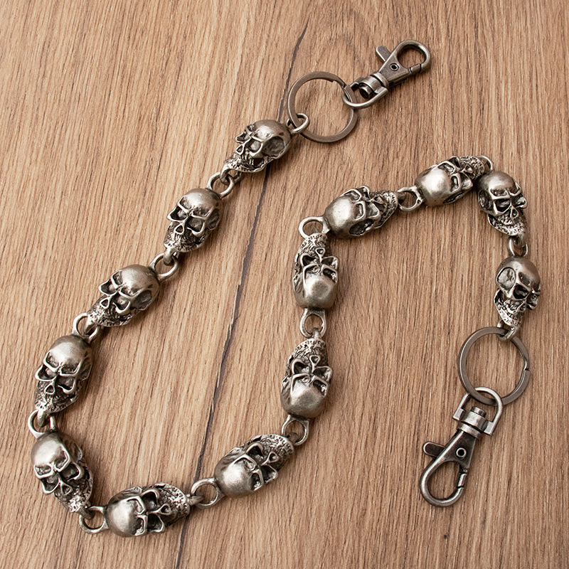 Retro Punk Skull Pants Chain