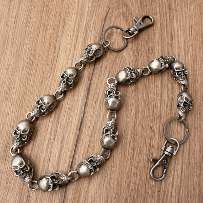 Retro Punk Skull Pants Chain
