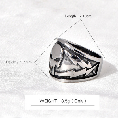 Punisher skull ring
