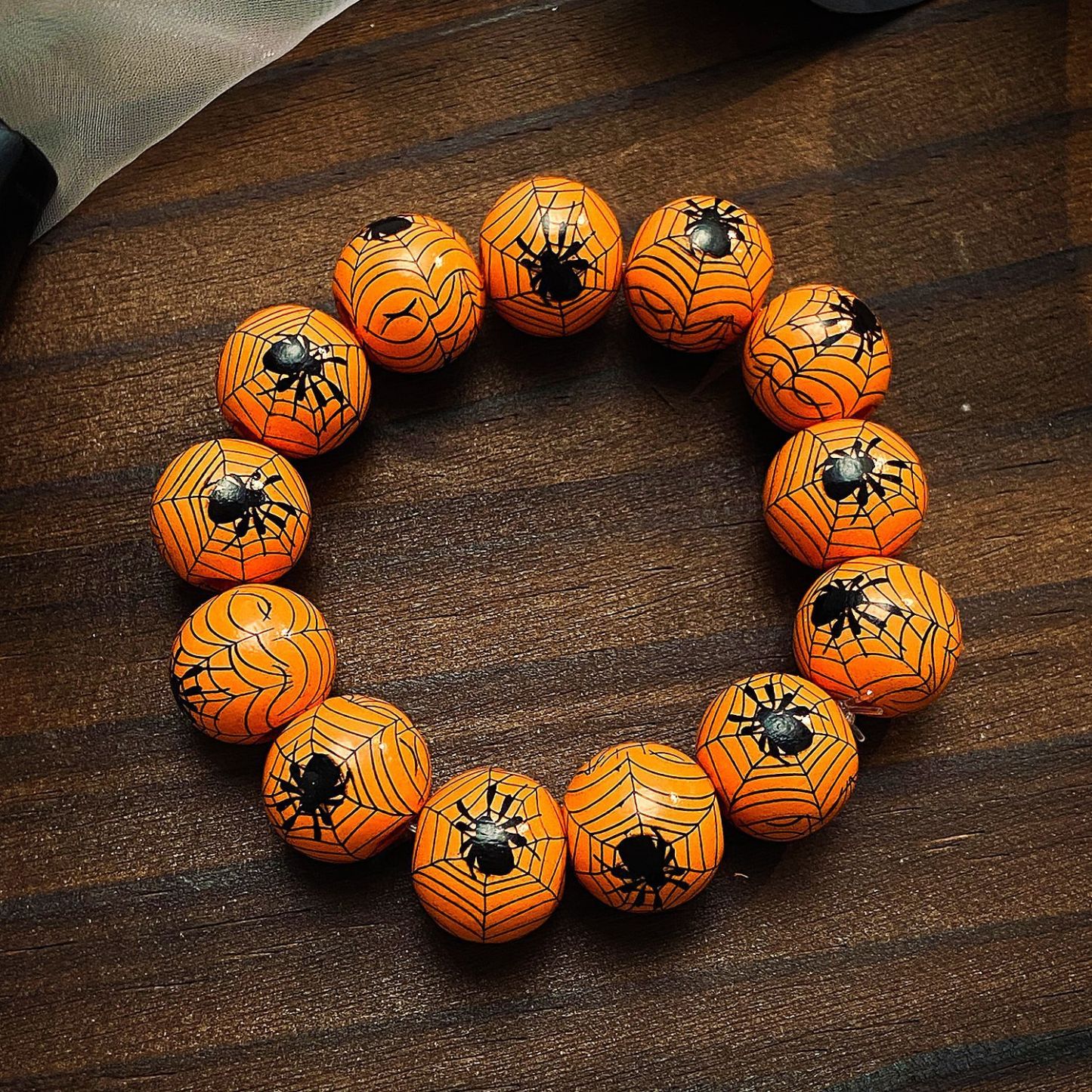 Skull Spider Web Bracelet